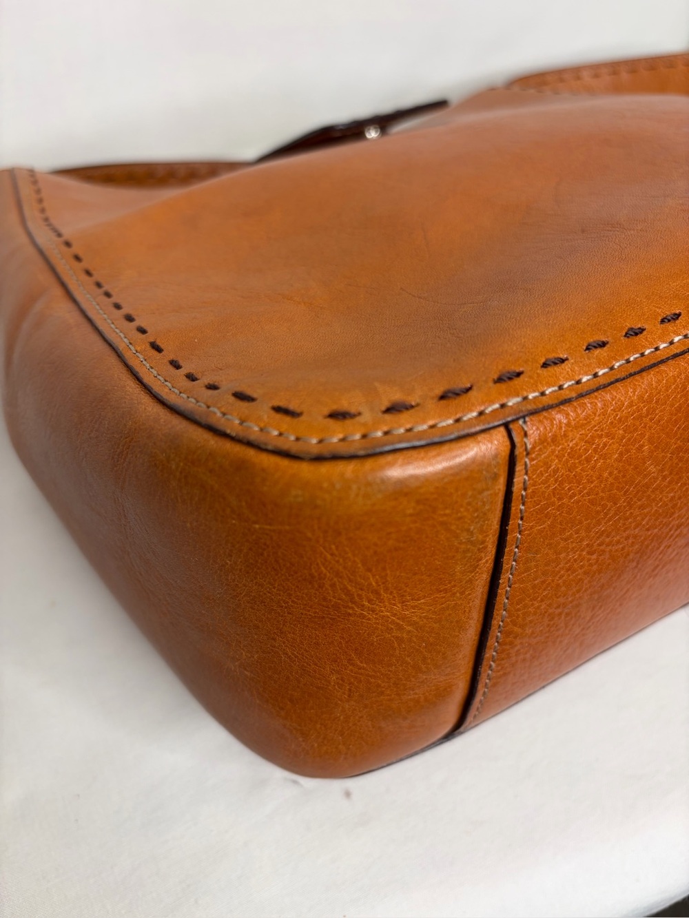 Vintage Fossil Sedona Tan Leather Crossbody Bag - Picture 9 of 16